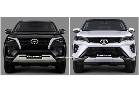 New Toyota Fortuner vs Toyota Fortuner Legender: .